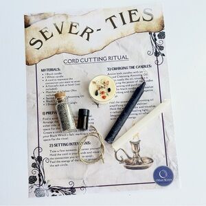 Cord Cutting Ritual Kit, Candle Magic, Spell Kit​